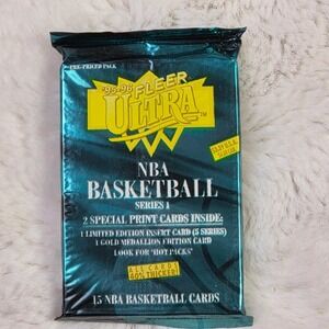 1995-96 Fleer Ultra NBA Series 1 Sealed Packs Jordan Inserts Vintage